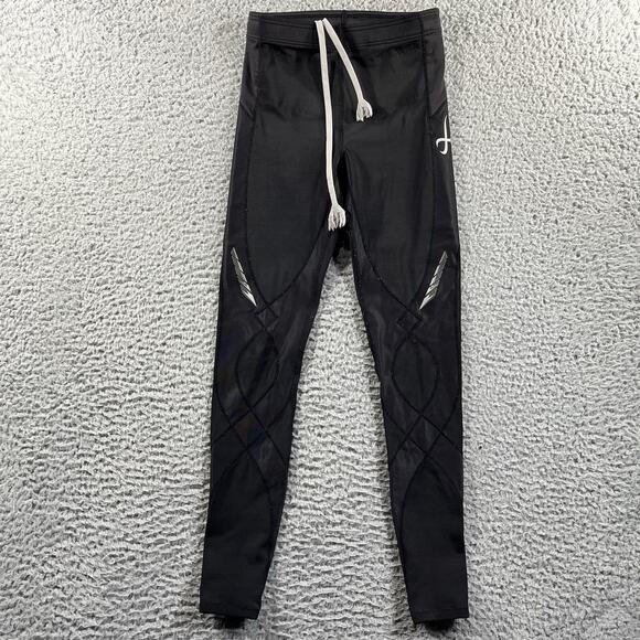 CW-X STABILYX JOINT SUPPORT COMPRESSION TIGHTS WOMENS XS BLACK FITS 22x23.5 - Picture 1 of 14